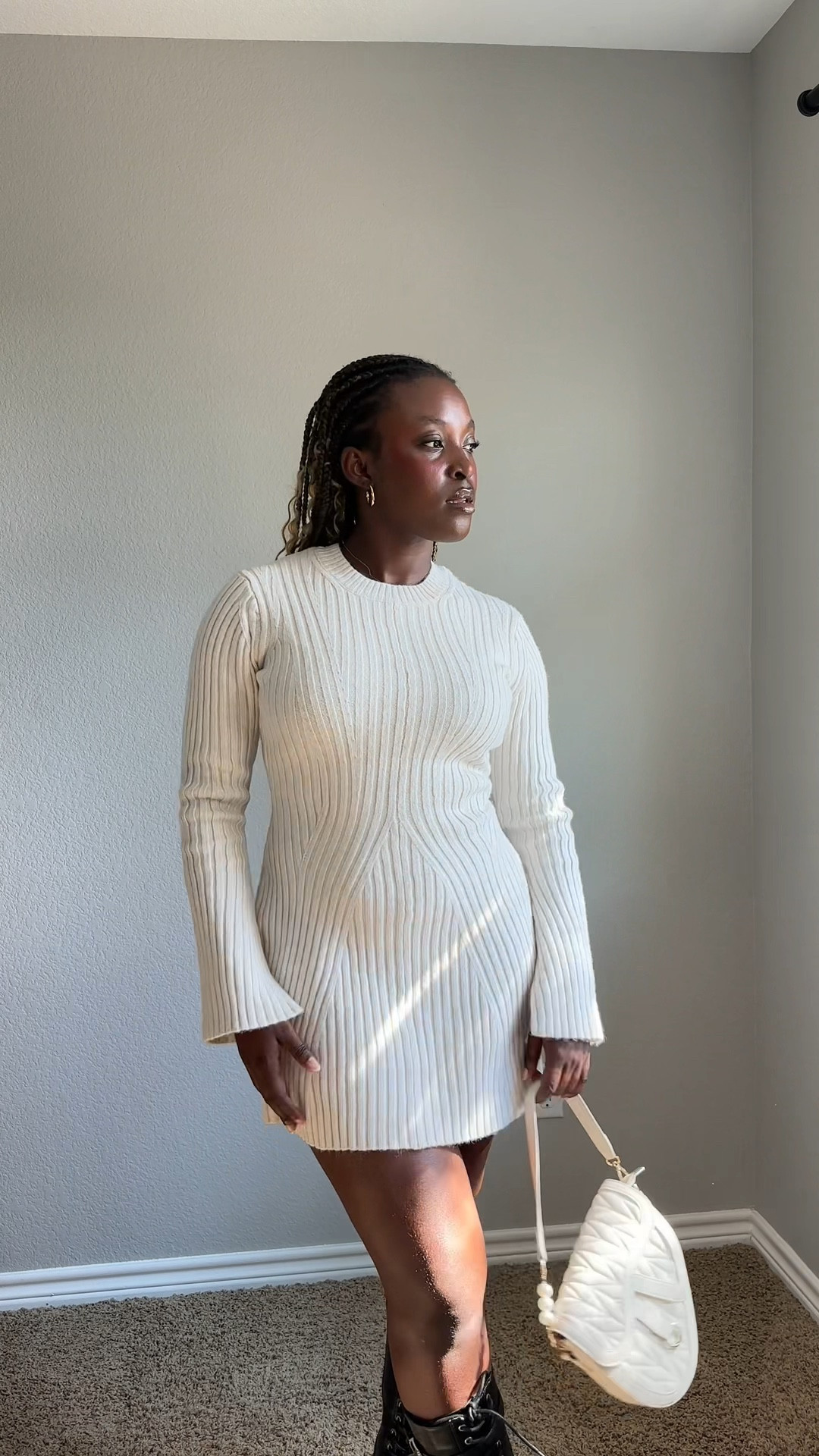 This dress is pretty, but not pretty on me 😢😢, I took my normal size which is S and it wasn't as tight as I wanted, if you want it to be tight order a size smaller.

este vestido es bonito, pero no bonito en mi 😢😢, me cogí mi talla normal que es la S y no me quedó tan ajustado como quería, si queréis que esté ajustado pedir una talla menos.
Winter 
Xmas 
Dress 
Boots 
Autumn 

#LTKHoliday #LTKGiftGuide #LTKSeasonal