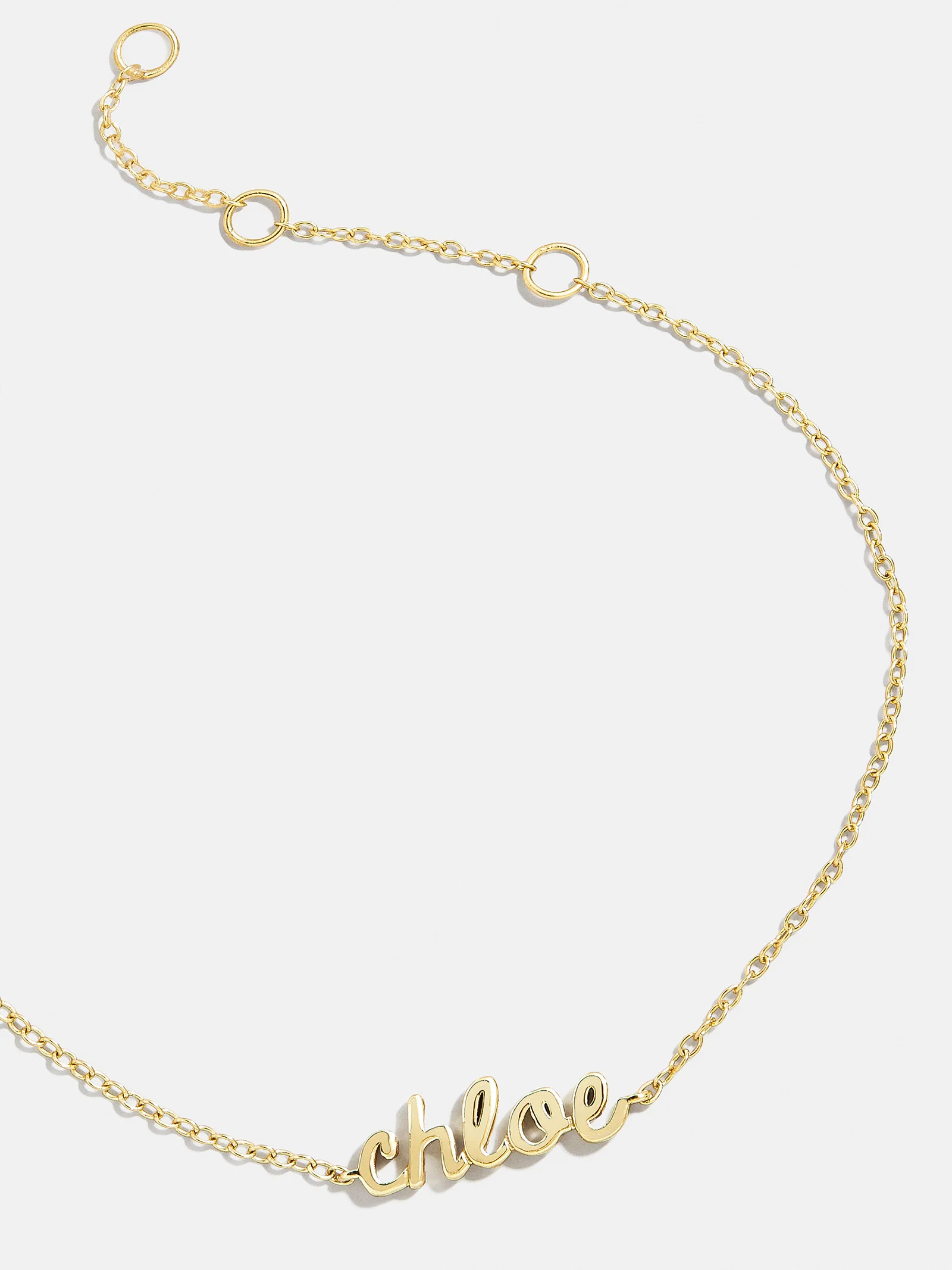18K Gold Custom Nameplate Bracelet - 18K Gold | BaubleBar