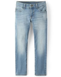 Boys Straight Stretch Jeans - Drift Wash | The Children's Place