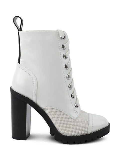 Pauline Faux Leather Combat Booties | Saks Fifth Avenue OFF 5TH