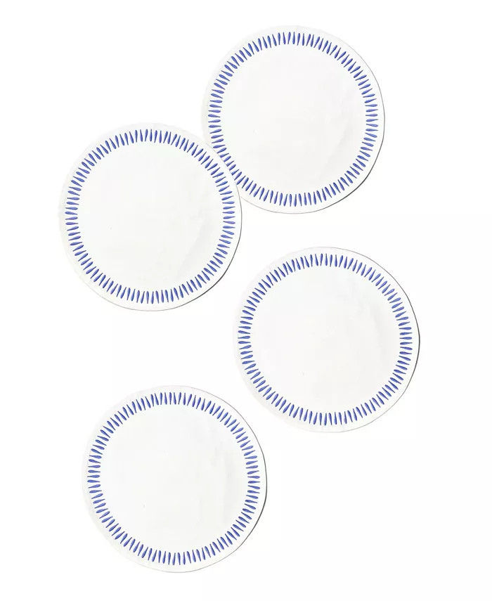 Iris Blue Drop Round Placemat, Set of 4 | Macys (US)