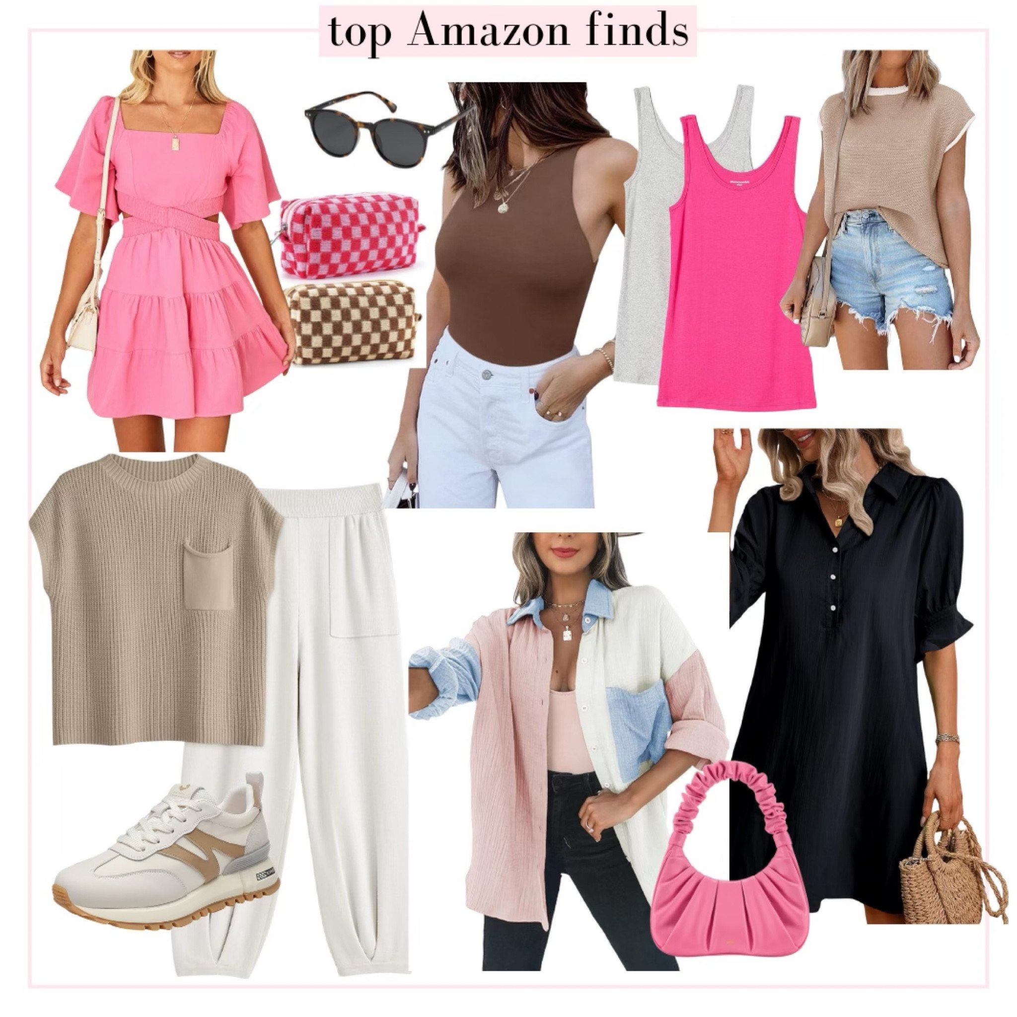 Top #amazon finds - pink, black and tan

#LTKStyleTip