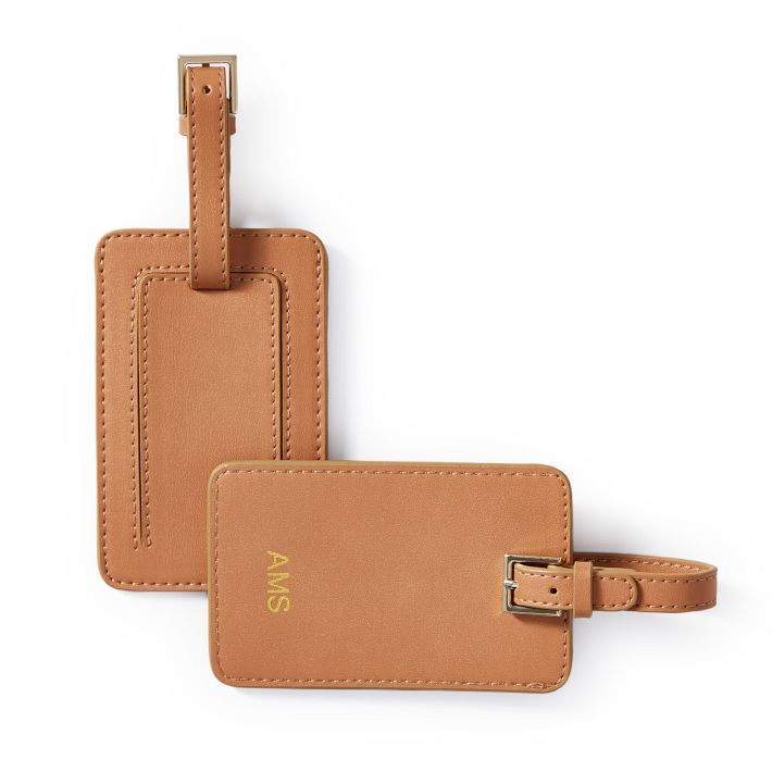 Fillmore Vegan Leather Luggage Tag | Mark and Graham