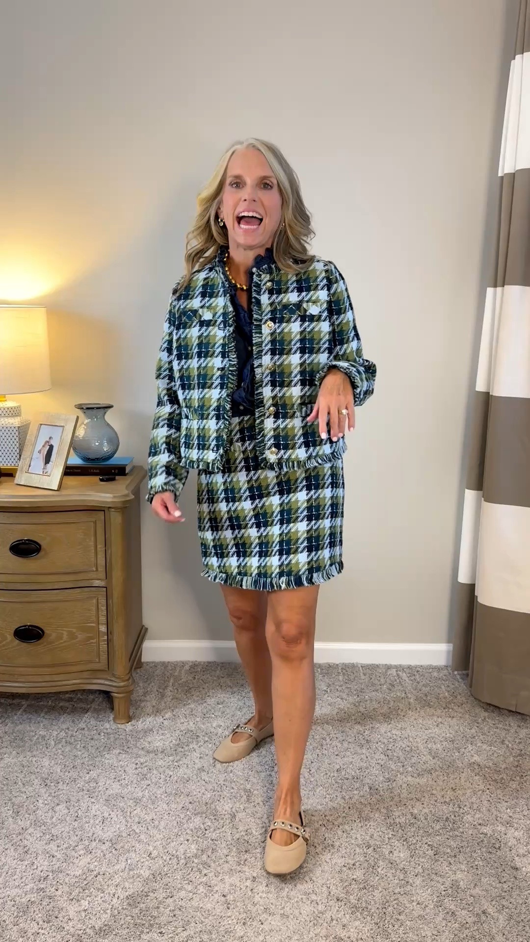 I don’t think you can get any cuter than this. Teachers! This look is for you. Office workers, you want in on this too. If you just want to feel cute…grab these pieces. I’m wearing XS in everything or 2.

#LTKootd #LTKOver40 #LTKWorkwear
