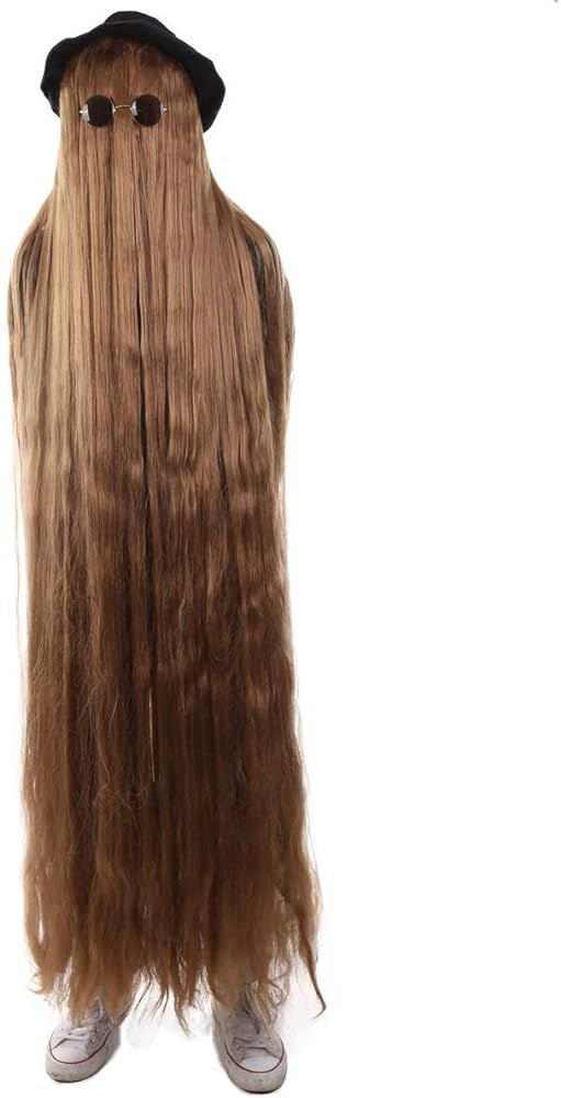 HPO Men's or Women's Dapper Creature Playboy Wig Collection, Long or Short Styles, Brown | Amazon (US)
