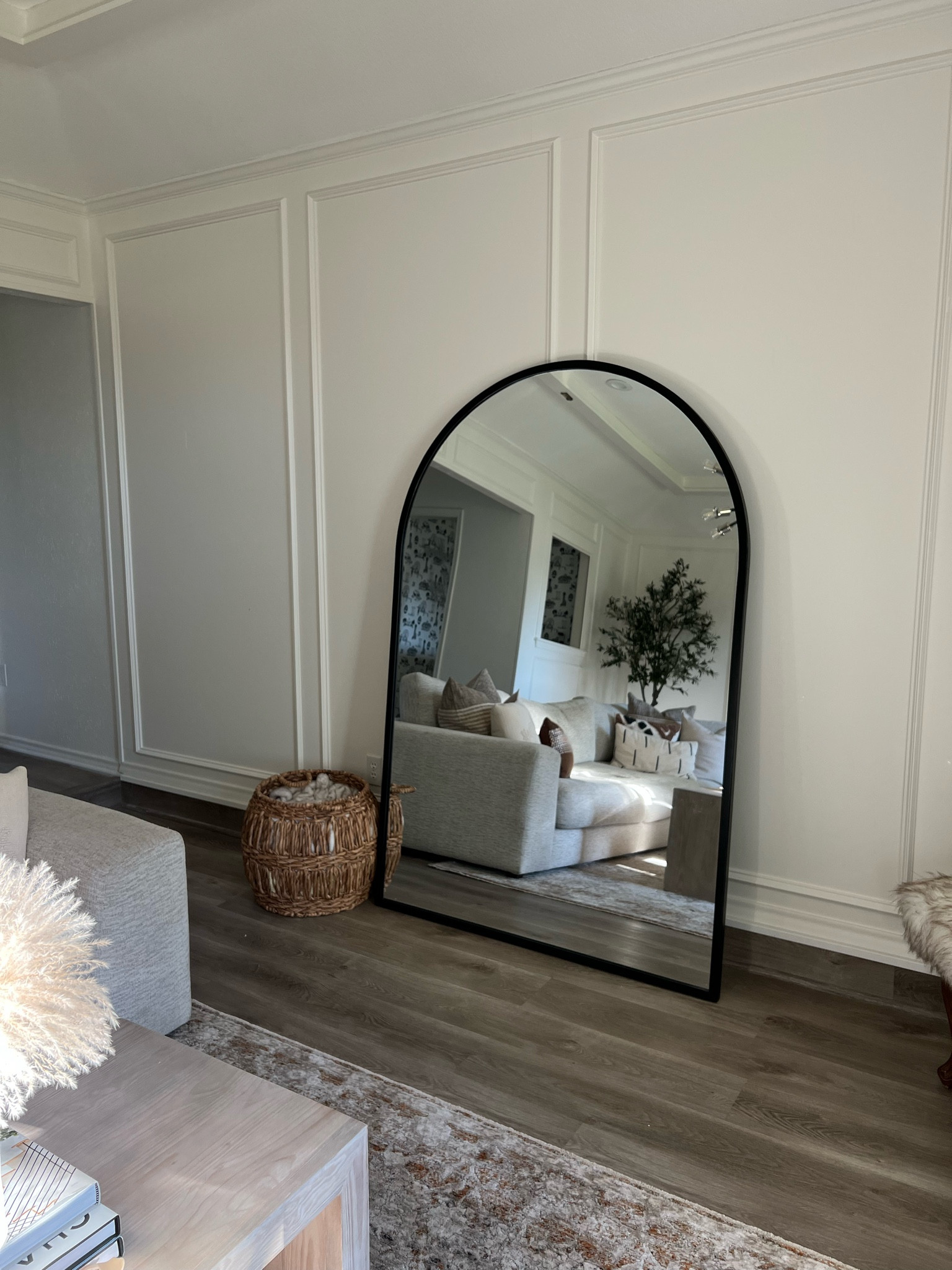 Best oversized mirror under $1000! Great time to snag while you can get it 20% off! Copy code and enter at checkout. Arch mirror, floor mirror, neutral home decor 

#LTKhome #LTKsalealert #LTKHalloween