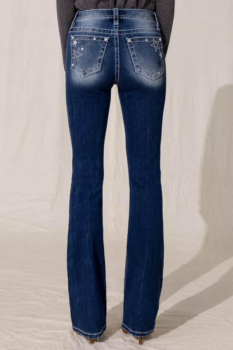 Risen Rhinestone Pocket Jeans curated on LTK