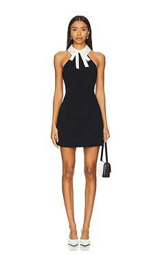 Cinq a Sept Kira Dress in Black & Ivory from Revolve.com | Revolve Clothing (Global)