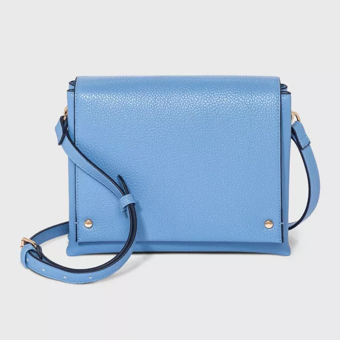 Studded Double Gusset Magnetic Closure Crossbody Bag - A New Day™ Burgundy | Target