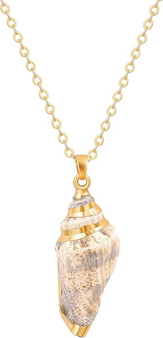 Aobei Pearl 18K Gold Moon Star Lion Evil Eye Pendant Necklace Medallion Paperclip Chian Choker La... | Amazon (US)