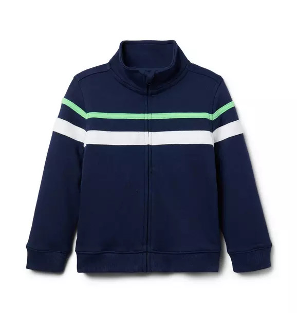 The Stripe French Terry Jacket | Janie and Jack
