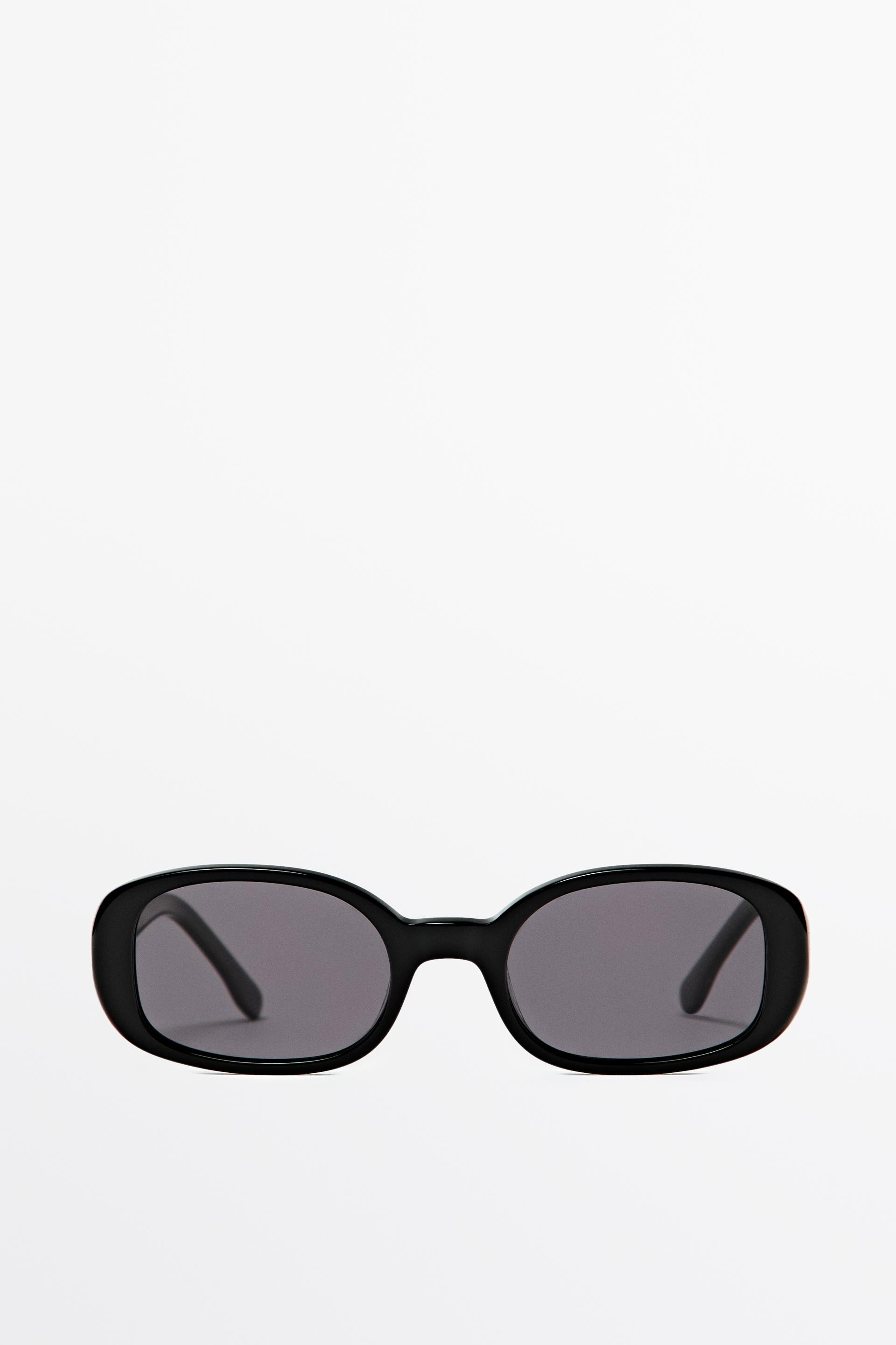 90s-style rounded sunglasses - Black - 01 | Zara US