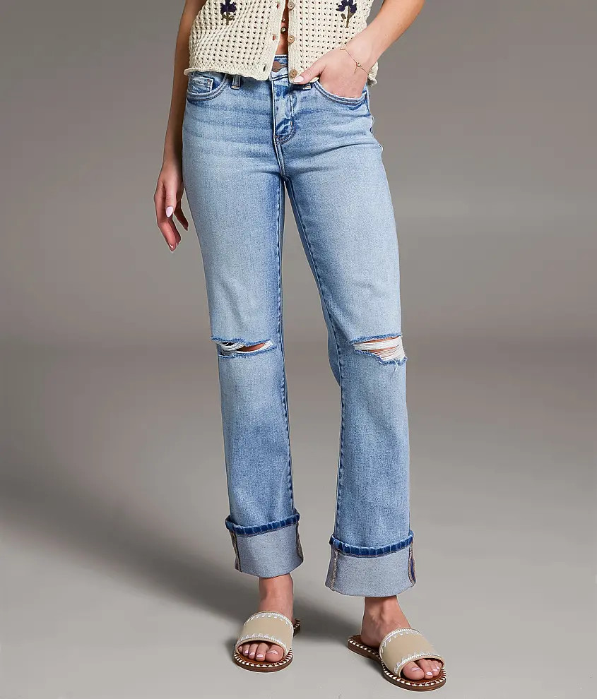 Andi Cropped Straight Stretch Jean | Buckle