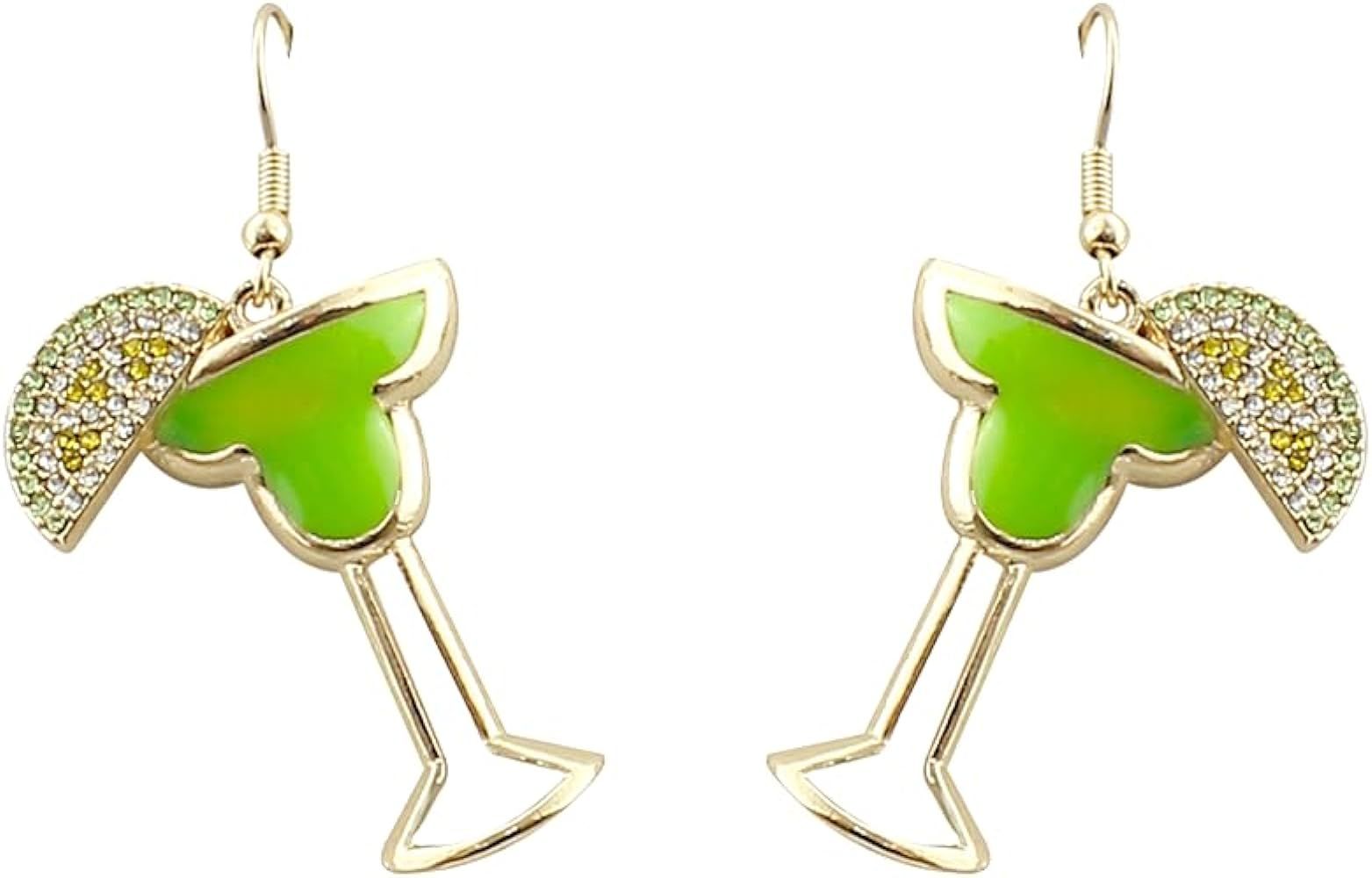 Beverage Drink Drop Dangle Earrings for Women – Martini, Margarita, Beer, Champagne, Wine Glass... | Amazon (US)
