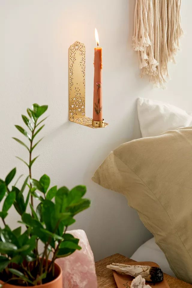 Ariana Ost Twinkling Star Wall Taper Candle Holder | Urban Outfitters (US and RoW)