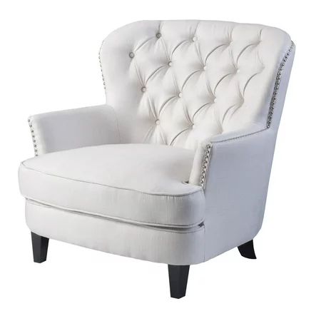 Noble House Taylor Ivory Fabric Club Chair | Walmart (US)