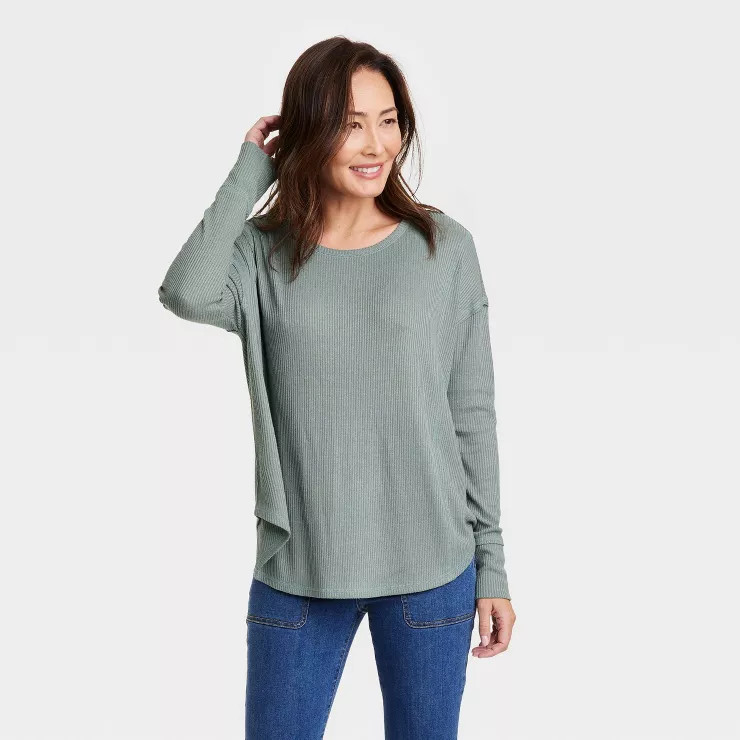Women's Long Sleeve U-Neck Tunic Top - Knox Rose™ | Target