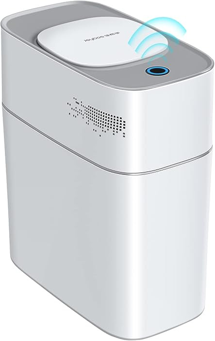 JOYBOS Cubo de basura automático para baño con tapa, 3 galones, delgado, eléctrico, impermeabl... | Amazon (US)
