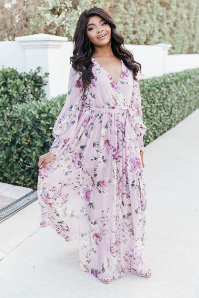 My Dearest Darling Blush Floral Maxi Dress FINAL SALE | The Pink Lily Boutique