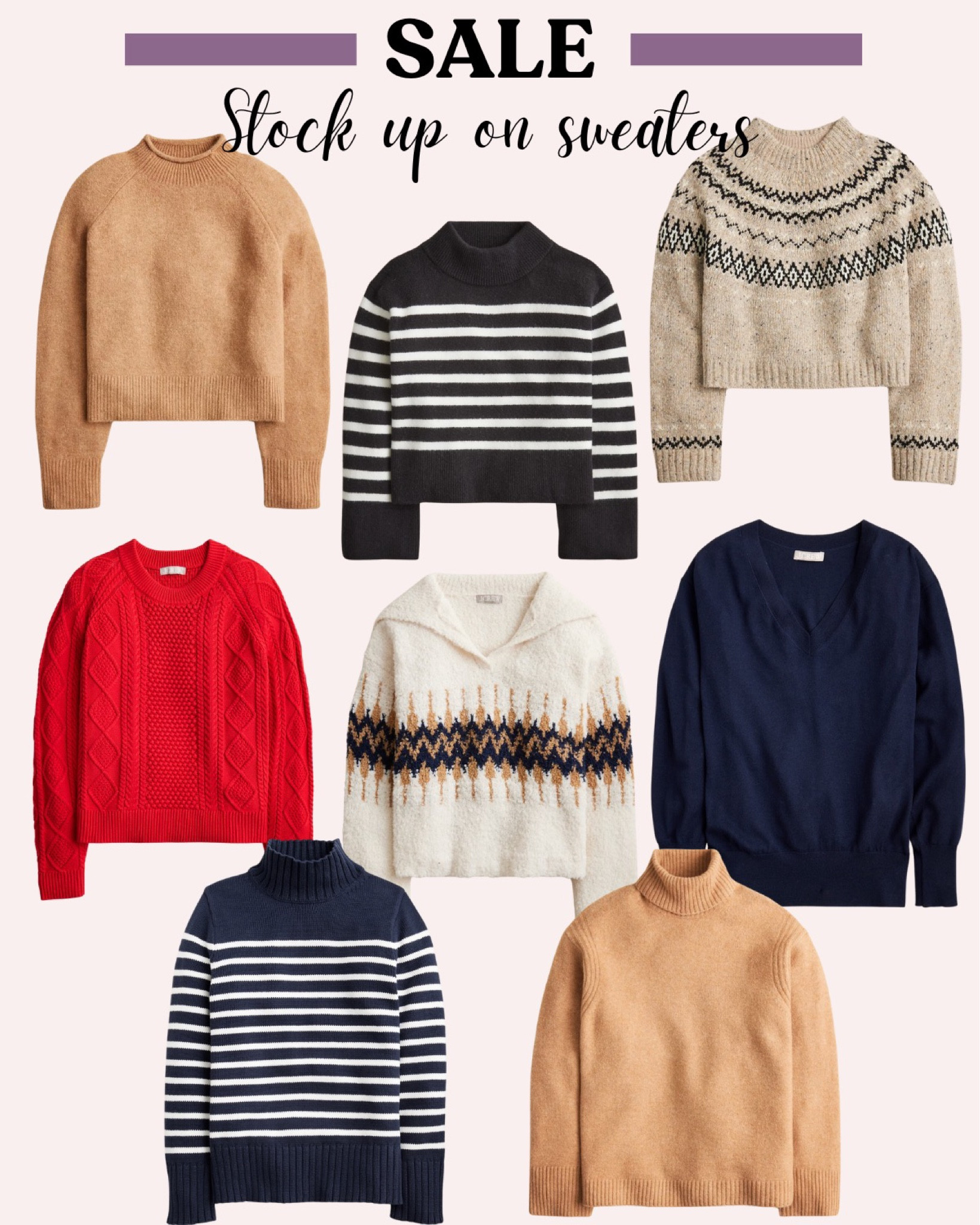 Stock up on sweaters!! All on SALE! 

#LTKSaleAlert #LTKStyleTip #LTKHoliday