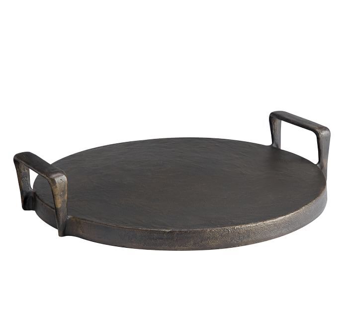 Forged Metal Serving Tray | Pottery Barn (US)
