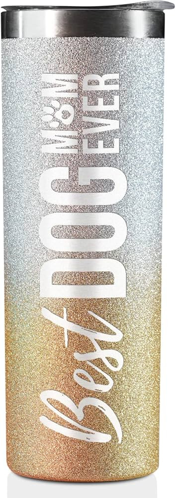 Onebttl Dog Mom Gifts for Women, Dog Lovers Tumbler Insulated Stainless Steel Cup (20oz, Glitter ... | Amazon (US)