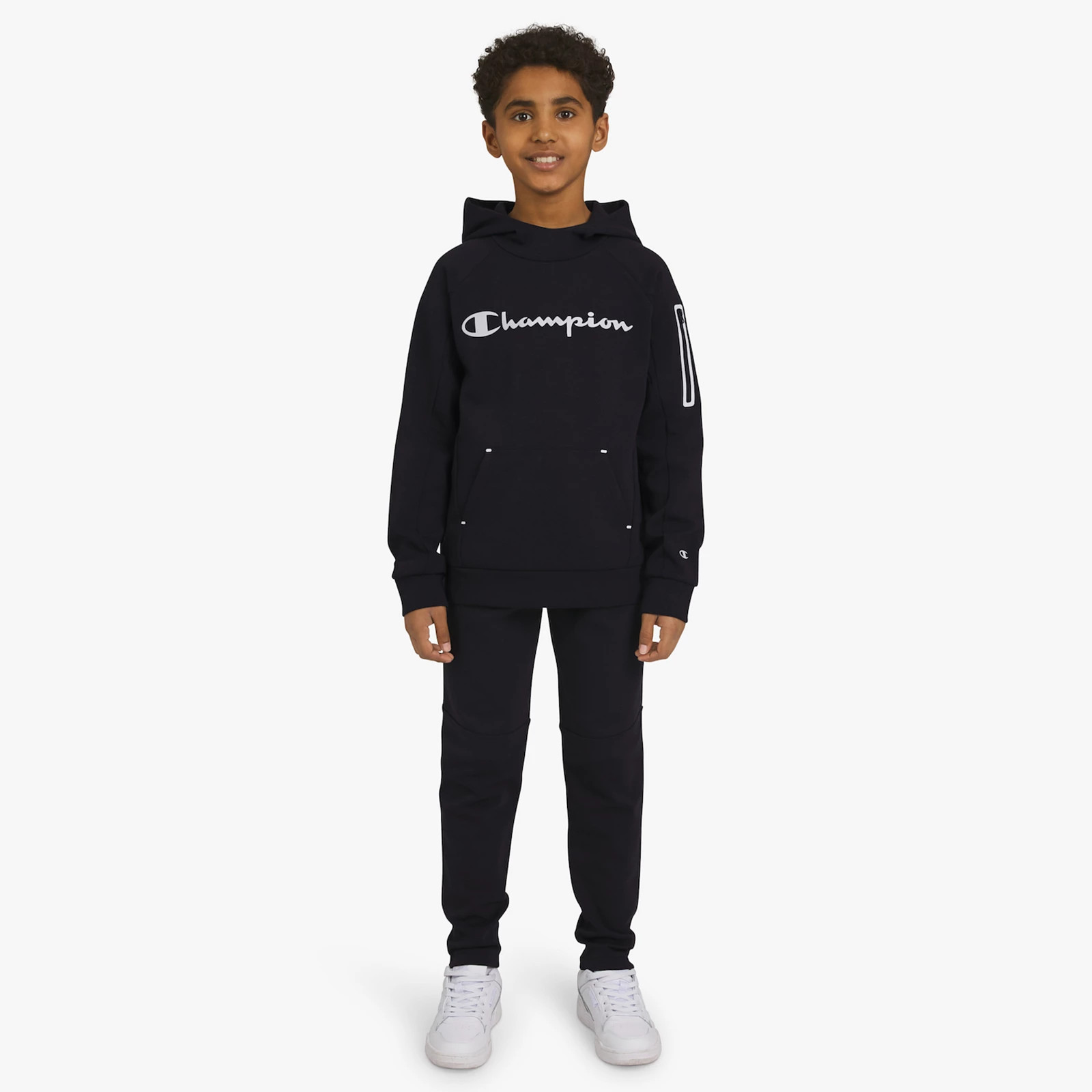 Boys 8-20 Champion® 2-pc. Double Knit Hoodie & Joggers Set, Boy's, Size: Small, Black | Kohl's