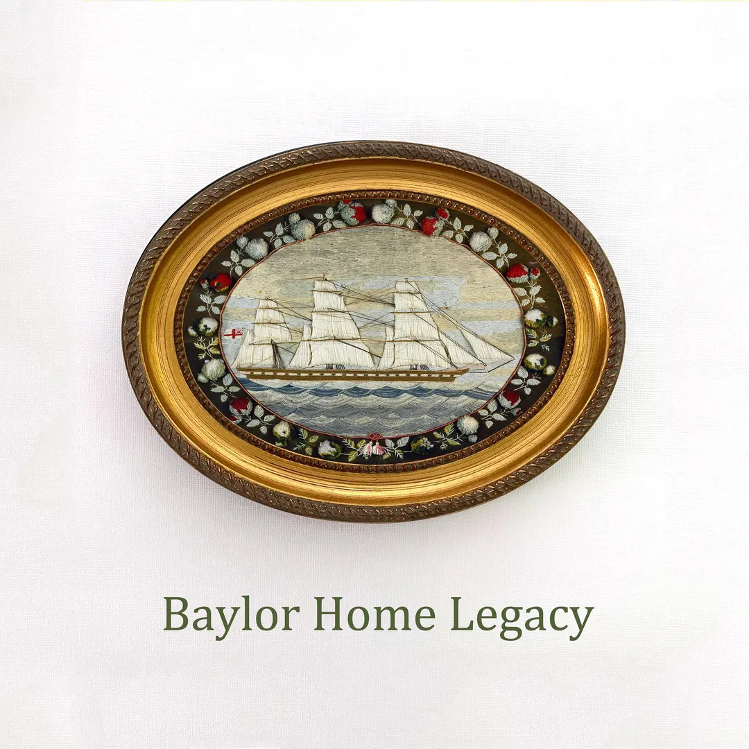 Framed Sailor Woolie Print in Oval Frame, Print of an Antique British Clipper Ship Sailors Woolwo... | Etsy (US)