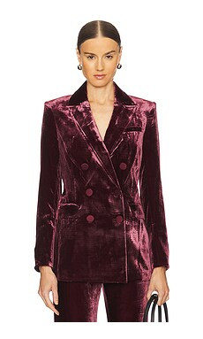 Veronica Beard Ellette Dickey Jacket in Wine from Revolve.com | Revolve Clothing (Global)