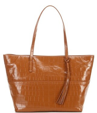 East West Croc-Embossed Leather Large Tote Bag | Dillard's