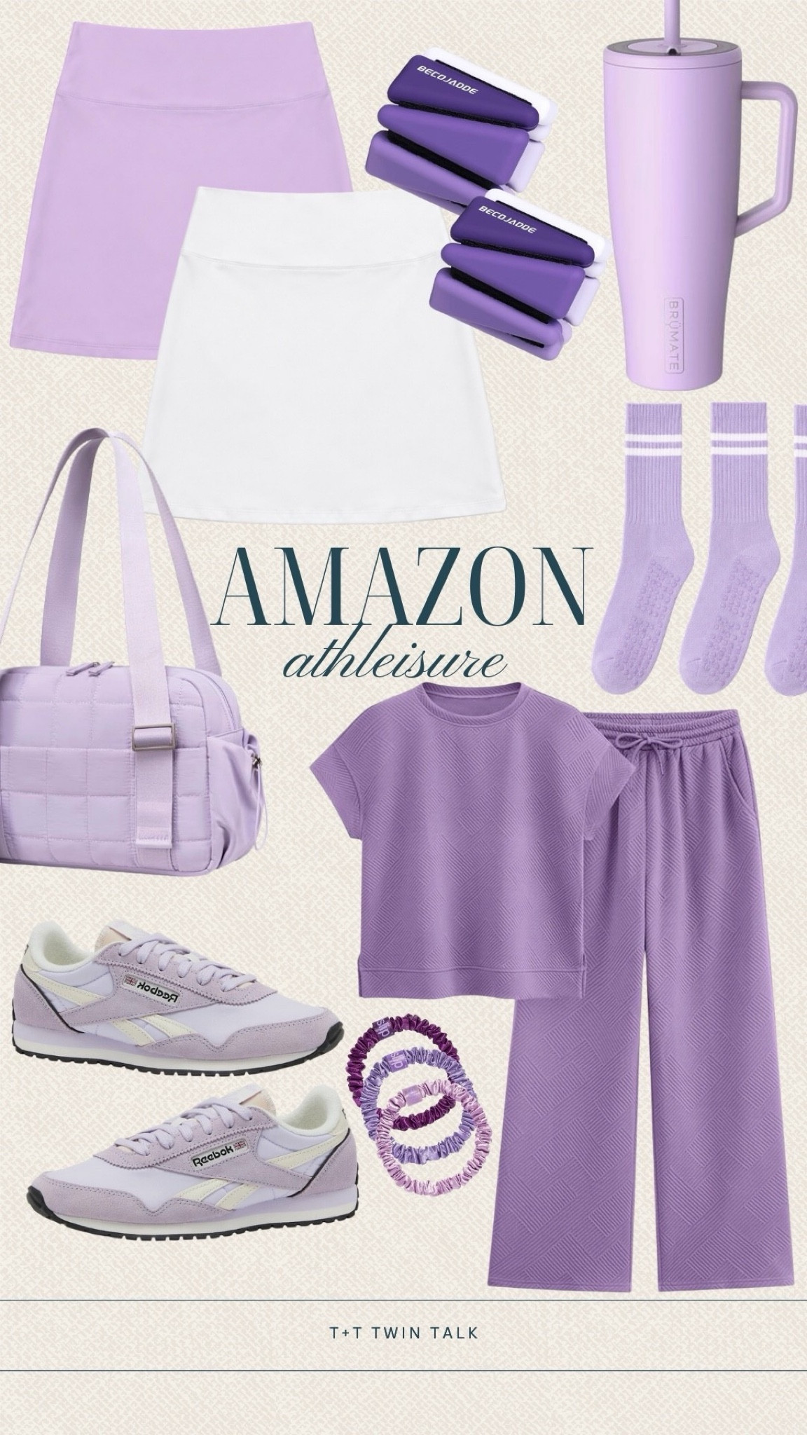 Amazon athleisure finds that make everyday movement feel a little more fun. We love this lavender lineup because it has workout staples, easy throw-on pieces, and accessories that are practical but still cute. Activewear can have personality too.

#LTKfitnessgoals #LTKMidsize #LTKOver40