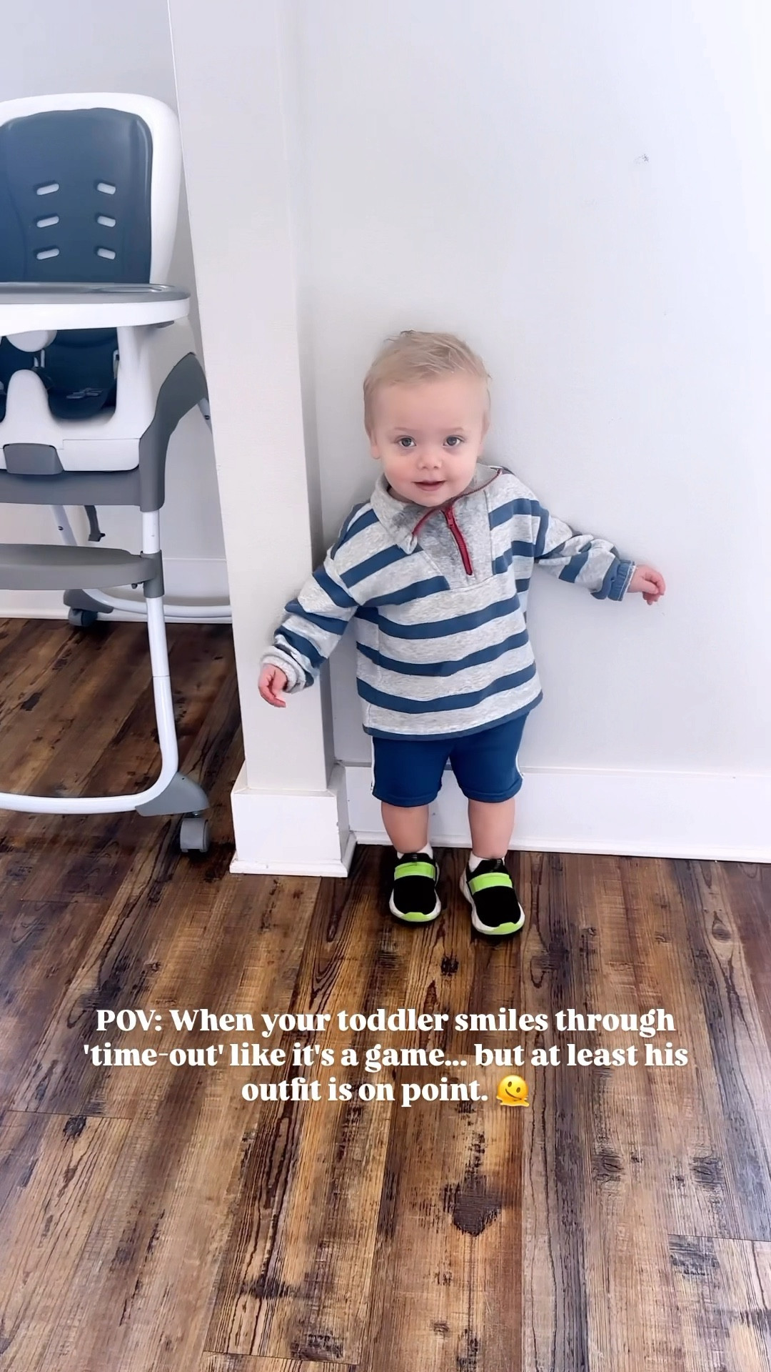 At least he looks cute while testing my patience. 🤷🏻‍♀️

This Target toddler outfit is a must-have-comfy, affordable, and perfect for little troublemakers. 🤣 

#momlife❤️ #toddlerlifestyle #parentinghumor #targetfashion #toddleroutfits #targetfinds #affordablefashion #momfinds 

#LTKKids #LTKFamily #LTKStyleTip