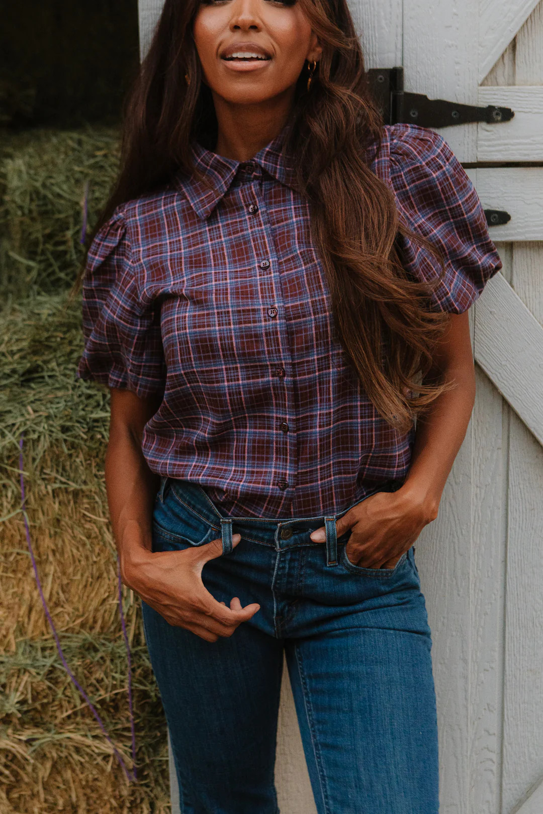 Virginia Blouse in Plaid | Ivy City Co