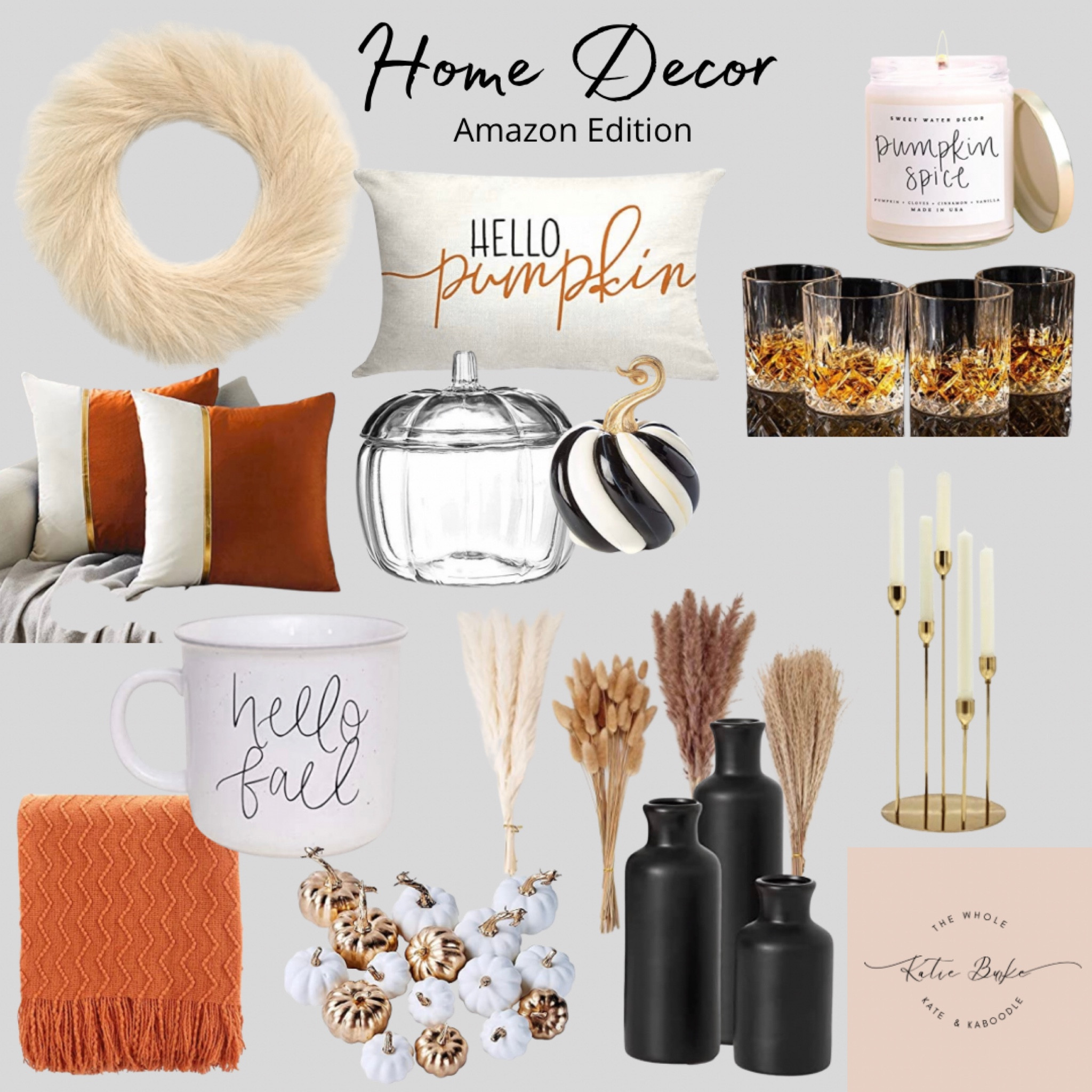 Fall Home Decor • Amazon Edition

Wreaths, throw pillows, cocktail glasses, candles, pumpkins, pampas grass, vases, candle holders, throw blankets, mug

Fall outfit
Teacher outfit
Home decor
Work wear
Fall
Jeans
Halloween
Business casual
Bedroom
Wedding 

#LTKSeasonal #LTKunder50 #LTKhome