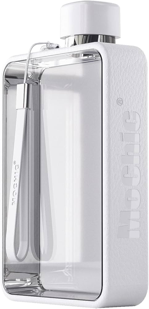 MoChic Flat Water Bottle Travel Flask Portable Travel Mug BPA Free A5 Water Bottle for Sports Cam... | Amazon (US)