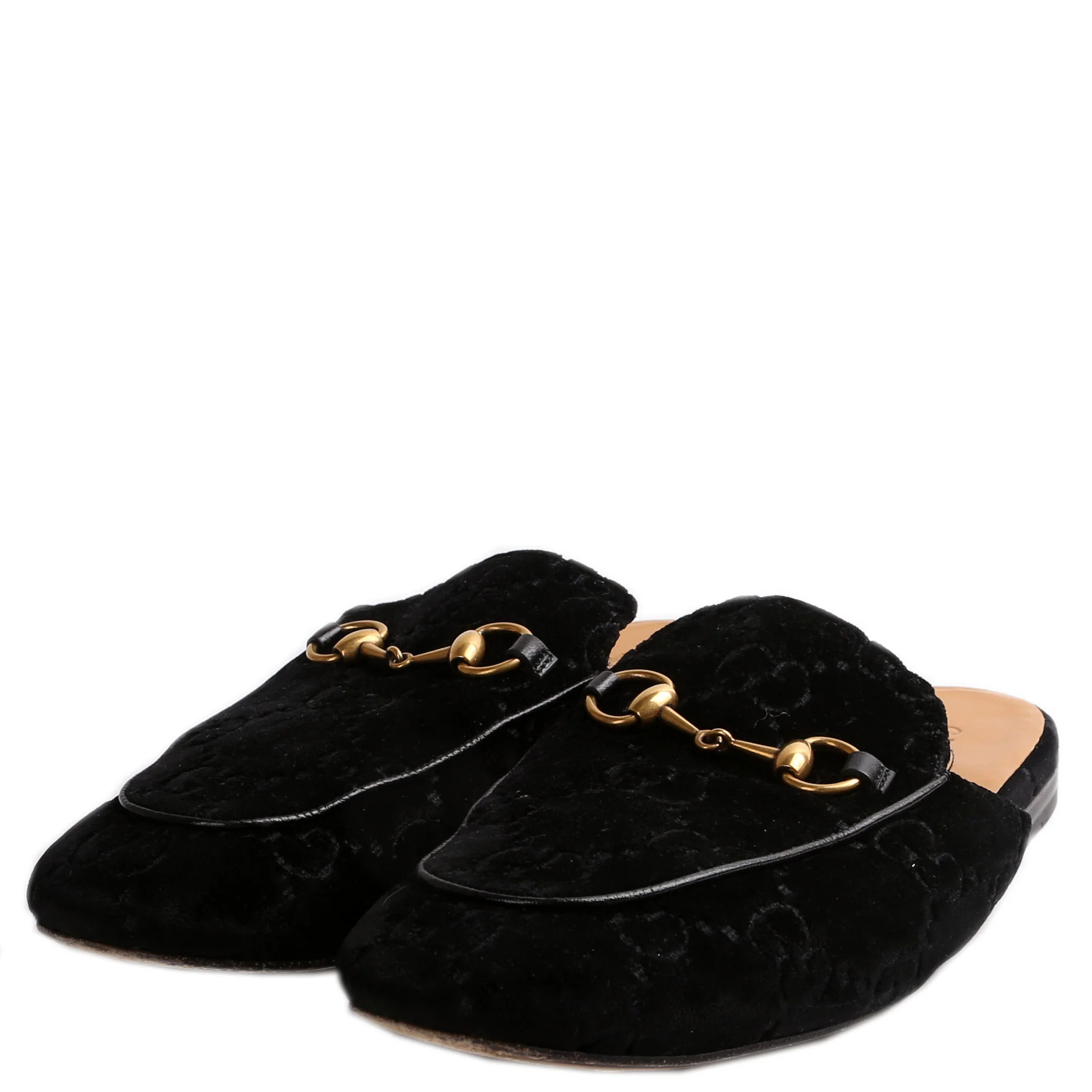 Velvet GG Princetown Mules Men's Size 8.5(Women's Size 40.5) | Keeks Designer Handbags