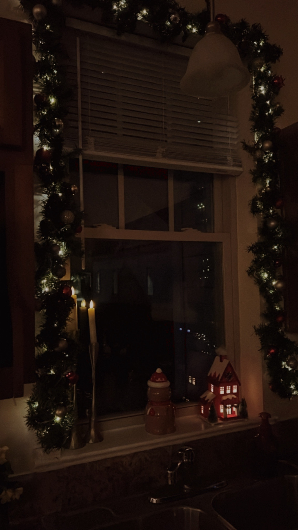 garland is so expensive but I threw this together for under $25! Love the look of it, it fit perfectly around my window and the battery operated lights added the perfect finishing touch 🎄🥰 the secret to getting the cheap garland is to double it up to give it that fuller look. love the cozy Christmas vibes!!

#LTKSeasonal #LTKHome #LTKHoliday