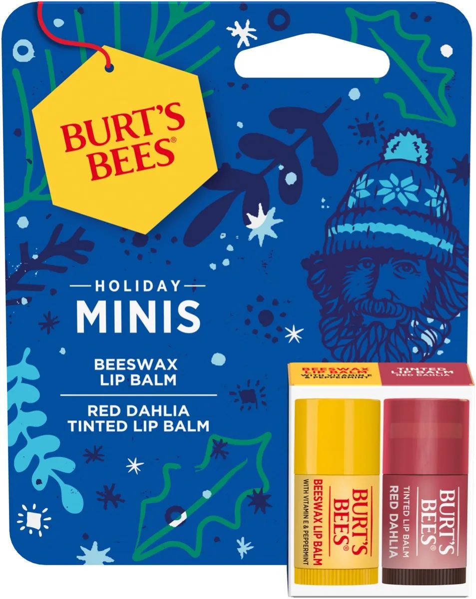 Give the gift of nourished lips this holiday season, now in mini form! The fun sized Burt’s Bee... | Burt's Bees