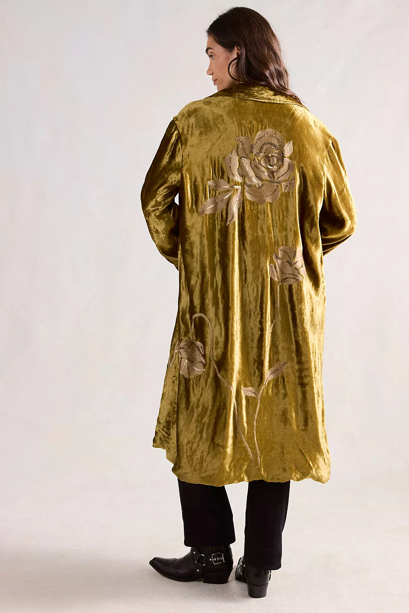 Denim And Bone Velvet Duster | Free People (Global - UK&FR Excluded)