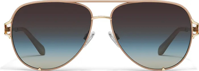 QUAY High Key Twist 60mm Gradient Aviator Sunglasses | Nordstrom | Nordstrom