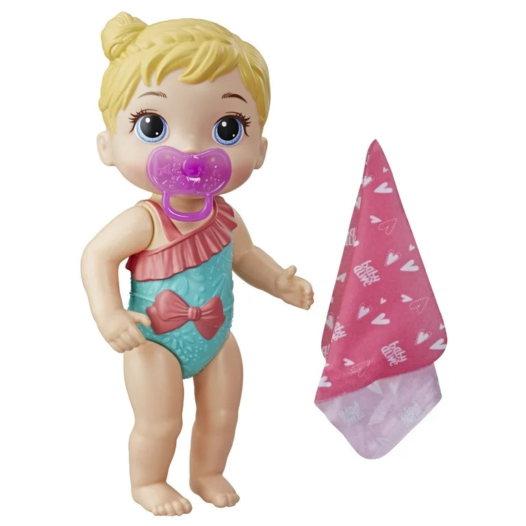 Baby Alive Splash 'n Snuggle Baby Doll, Blonde | Walmart (US)