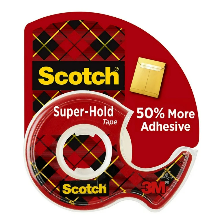 Scotch Super Hold Tape, Clear, 3/4" x 500", 1 Dispenser | Walmart (US)