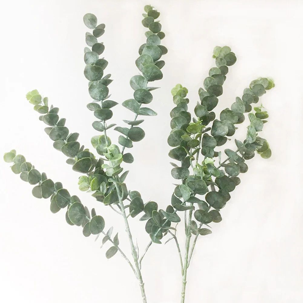 Windfall Real Touch Leaf Artificial Eucalyptus Stem Faux Eucalyptuses Wedding Bouquet Centerpiece... | Walmart (US)