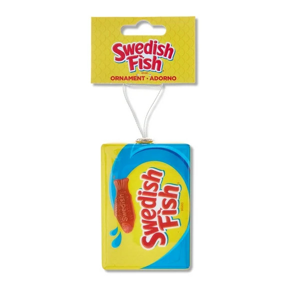 Swedish Fish Decoupage Holiday Ornament, Yellow, Plastic, Collectible by Ruz - Walmart.com | Walmart (US)
