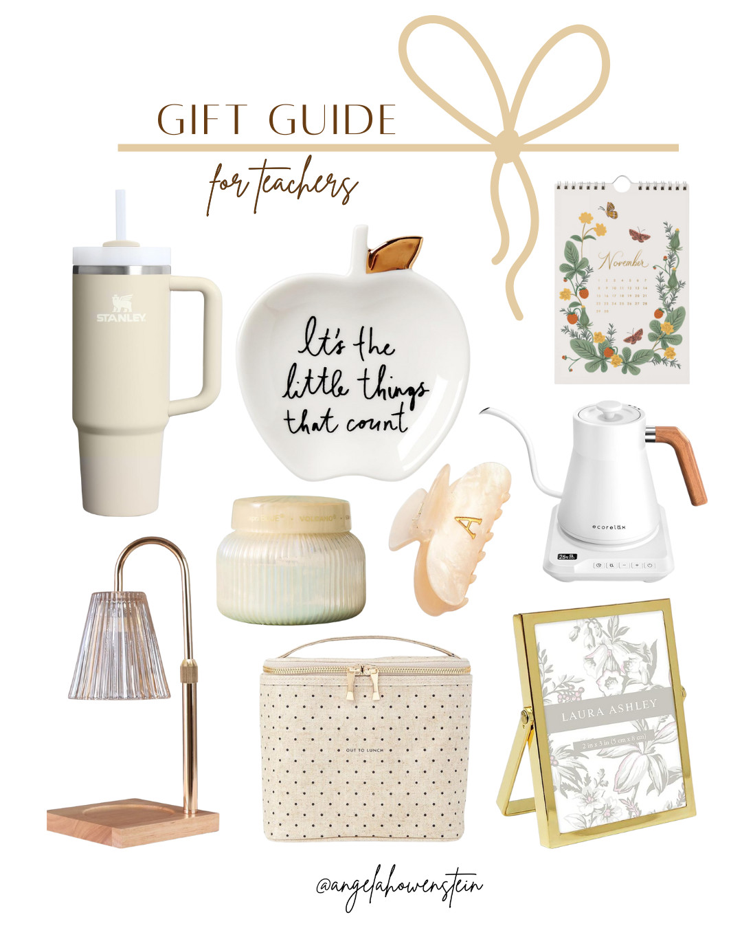 Gifts that show appreciation in the most thoughtful way.

#TeacherGiftGuide #TeacherGifts #ThoughtfulGifts #TeacherAppreciation #GiftIdeas
 

 #LTKGiftGuide #LTKHoliday #LTKHome