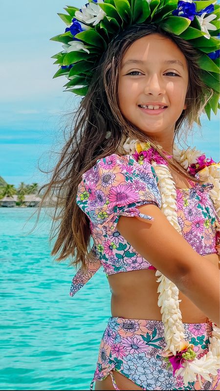 This print is on sale now for 30% off! 

The swimsuit looks beautiful in vacations photos. Perfect for the beach or the resort. Audrey wore her bathing suit on a sailing excursion. 

We love shadecritters swimwear it’s adorable and great material 

#LTKkids #LTKswim #LTKtravel