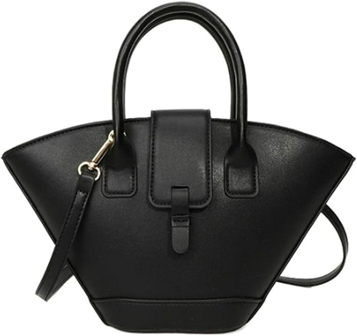 Bucket Bag for Women Retro Leather Shoulder Bag with Top Handle Small Satchel Purse Trendy Design... | Amazon (US)