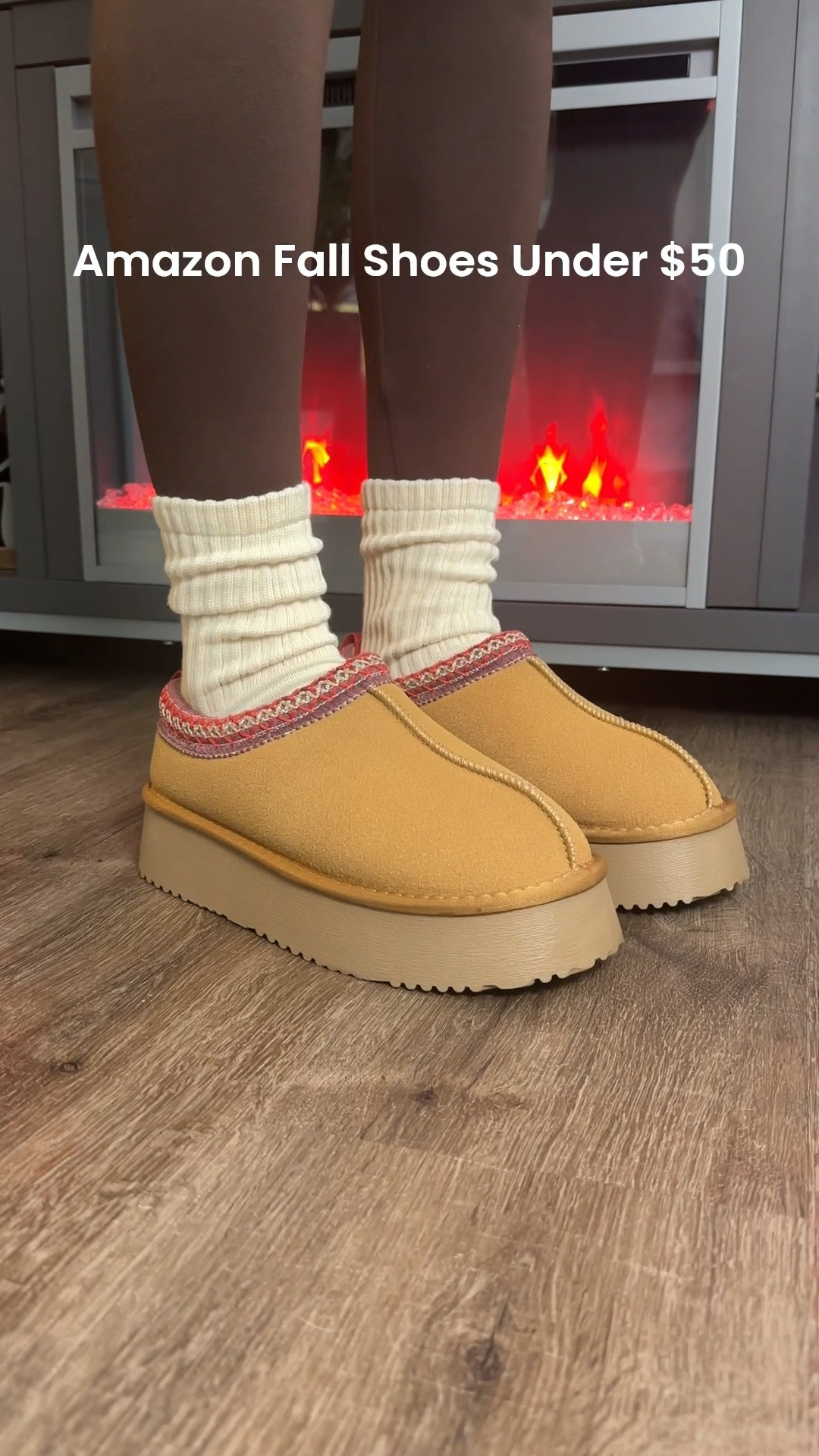 Perfect for Fall & Winter😍🙌🏽Cozy, cute, and budget-friendly.
Sizing: Runs true to size! I personally went up half a size so I can wear them with thick cozy socks for fall & winter ❄️🧦

#LTKShoeCrush #LTKFindsUnder50