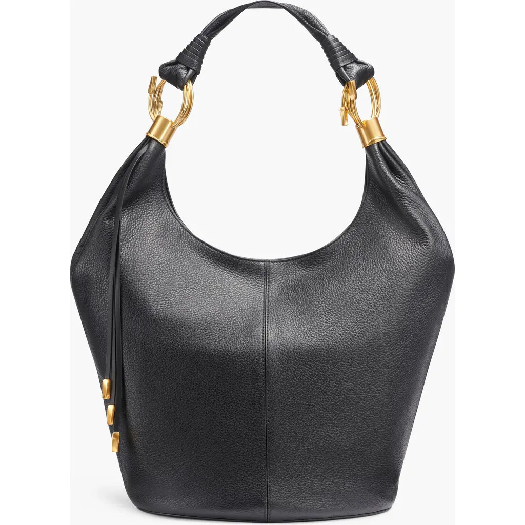 Donna Karan New York Tartan Hobo in Blk/gold at Nordstrom | Nordstrom