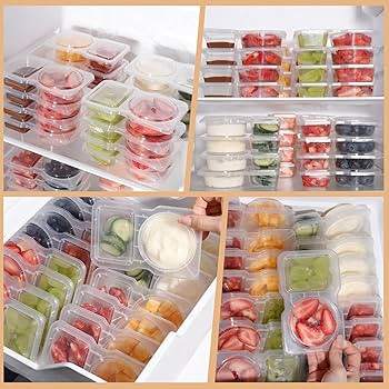 Reusable Snack Containers with Lids: Snack Containers 20Pcs - Snackle Box Container Portion Contr... | Amazon (US)